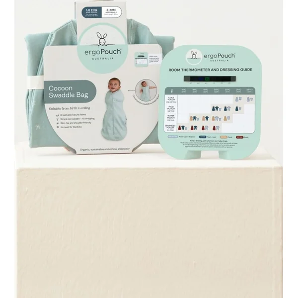 ERGOPOUCH Couverture et sac de couchage 2 en 1 Cocoon Sage 6-12 m, 8-10 kg, 2,5 tog