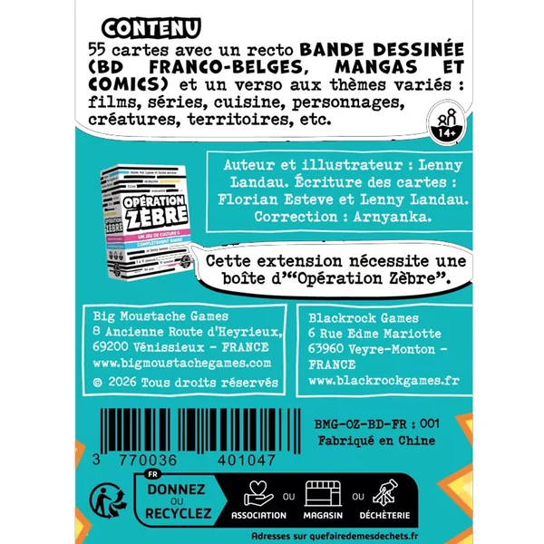 Extension BD - Opération Zèbre