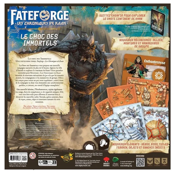 Extension Le Choc des Immortels - Fateforge