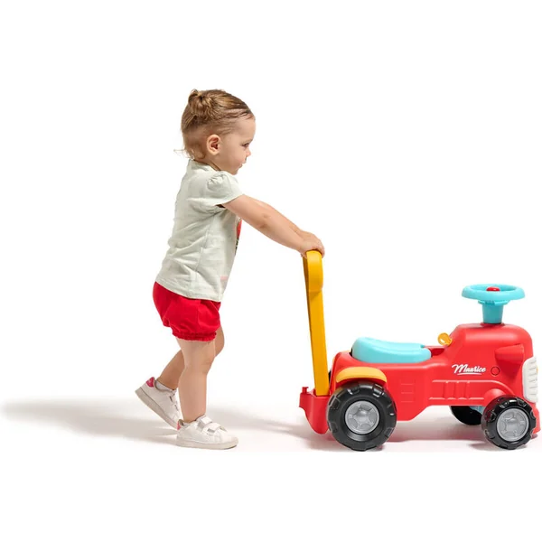 Falk Trottinette et déambulateur 2 en 1 Maurice rouge