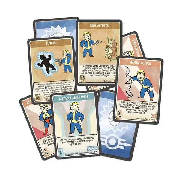 Fallout : Le Jeu de Rôle - Cartes d'aptitudes