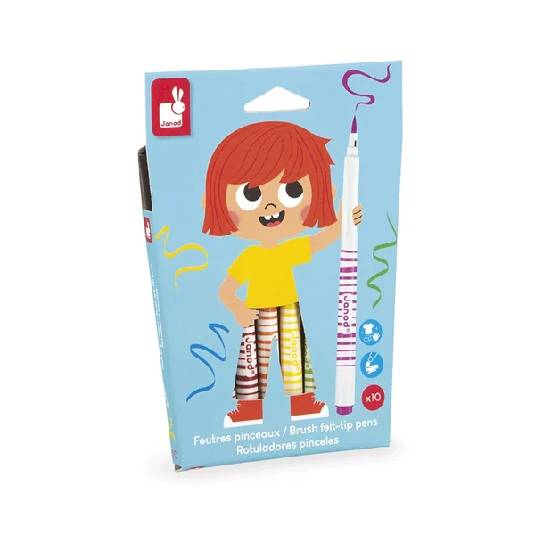 Feutres Pinceaux x10 - Janod