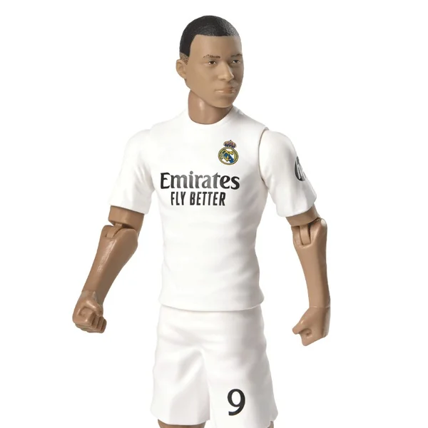 Figurine articulée Kylian Mbappé tenue Real Madrid - Megableu