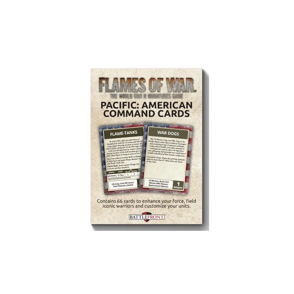Flames of War - Pacific - American Command Card Pack (Limited Edition)