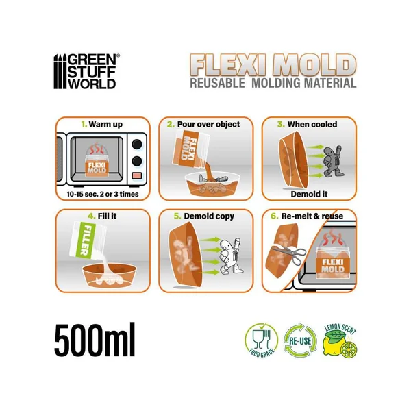 Flexi Mold - Matériau Réutilisable pour Moules