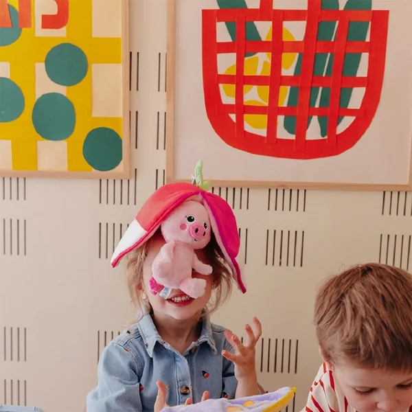 FLIPETZ 2v1 Peluche cochon / radis - Piglet