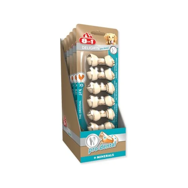 Friandise 8in1 Delights Dental os à mâcher XS 7pcs