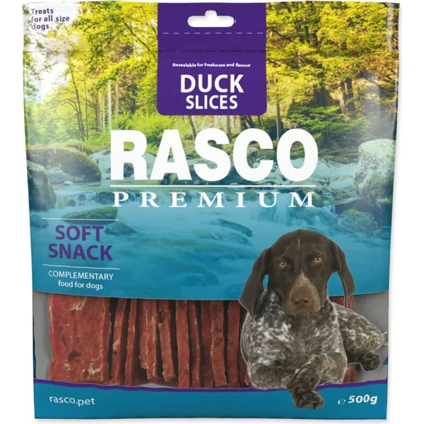 Friandise Rasco Premium canard, tranches 500g