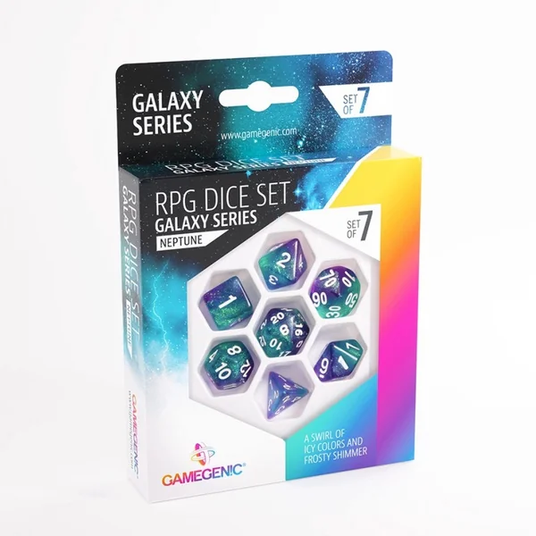 Galaxy Series Neptune - Set de 7 Dés
