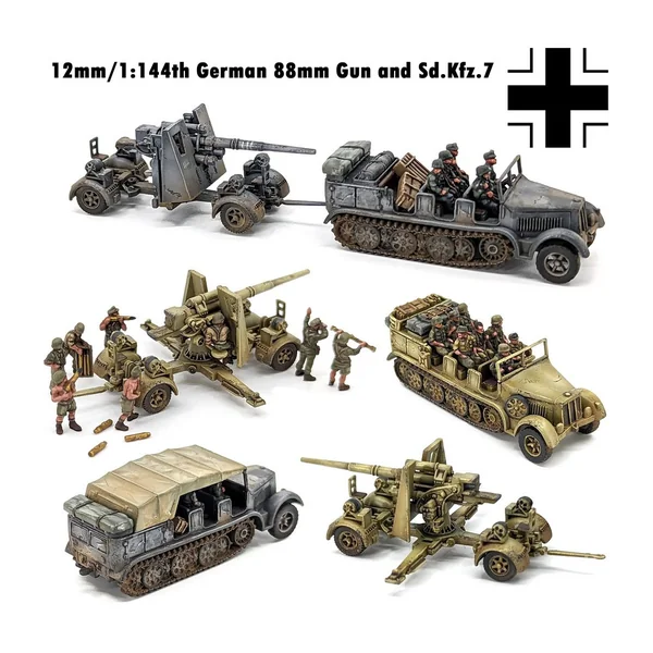 German 88mm Gun and Sd.Kfz.7 (12mm)