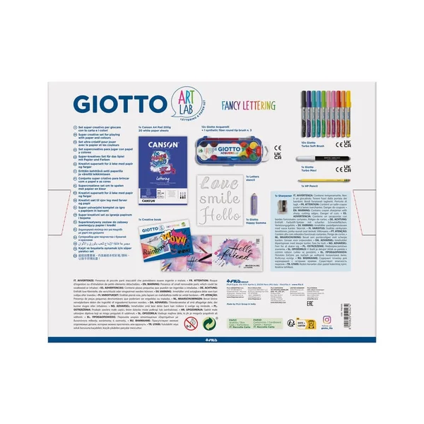 Giotto Art Lab - coffret d'activités Fancy Lettering
