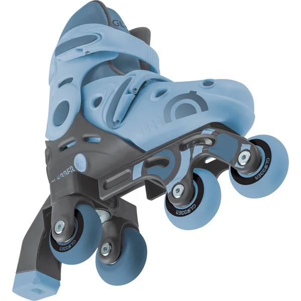 Globber patins à roulettes pour enfants 2 en 1 taille 30-33 - Ash Blue