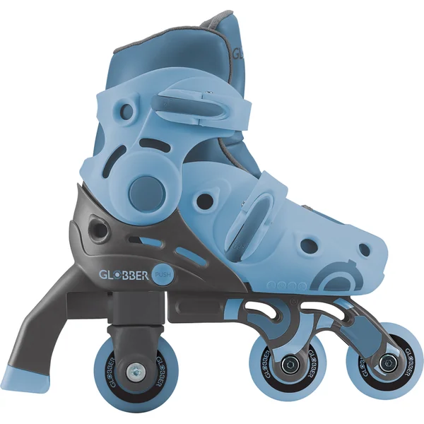 Globber patins à roulettes pour enfants 2 en 1 taille 30-33 - Ash Blue