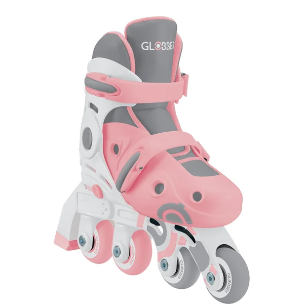 Globber patins à roulettes pour enfants 2 en 1 taille 30-33 - Pastel Pink
