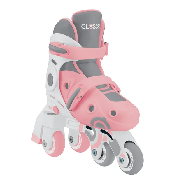 Globber patins à roulettes pour enfants 2 en 1 taille 30-33 - Pastel Pink