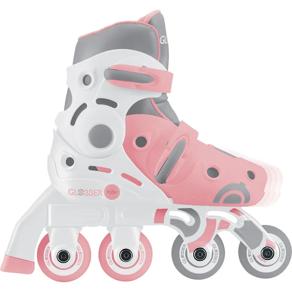 Globber patins à roulettes pour enfants 2 en 1 taille 30-33 - Pastel Pink