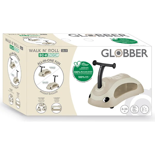 Globber Trotteur 2 en 1 WALK N'ROLL Ecologic Coconut