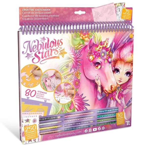 Grand Carnet de croquis créatif de Lilyaz et Viviaz - Nebulous Star