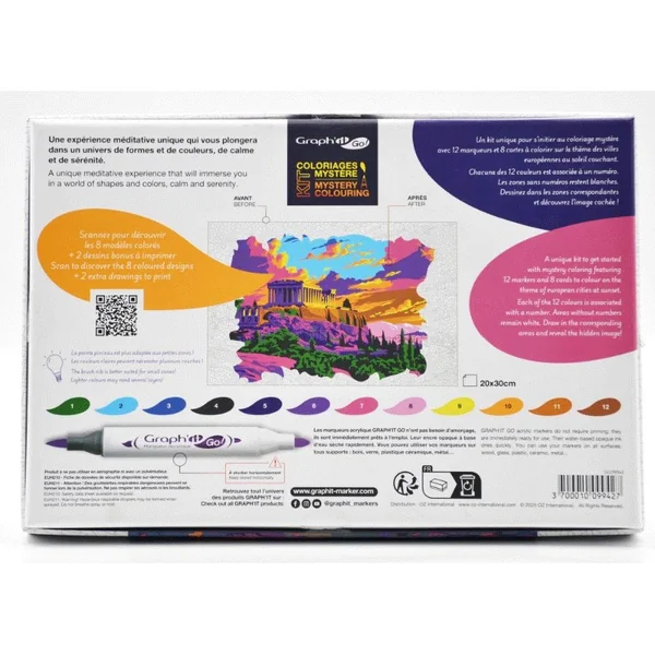 GRAPH'IT GO Kit Coloriage Mystère - CITY SUNSET