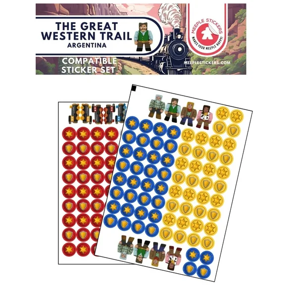 Great Western Trail : Argentine - Set d'autocollants