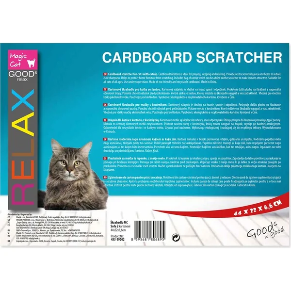 Griffoir Magic Cat Sofa 2 en carton 44x22x6,6cm