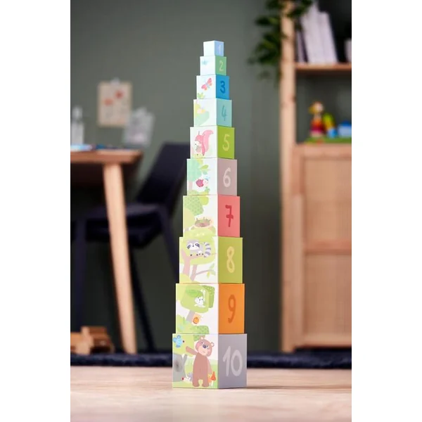 Haba Pyramide empilable Animaux de la forêt