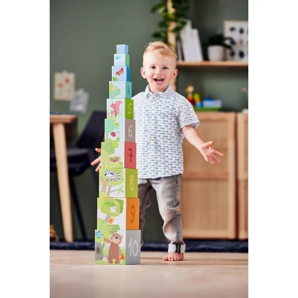 Haba Pyramide empilable Animaux de la forêt