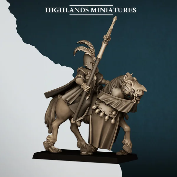Highlands Miniatures - Aegean Elf - Elf Mounted Mage