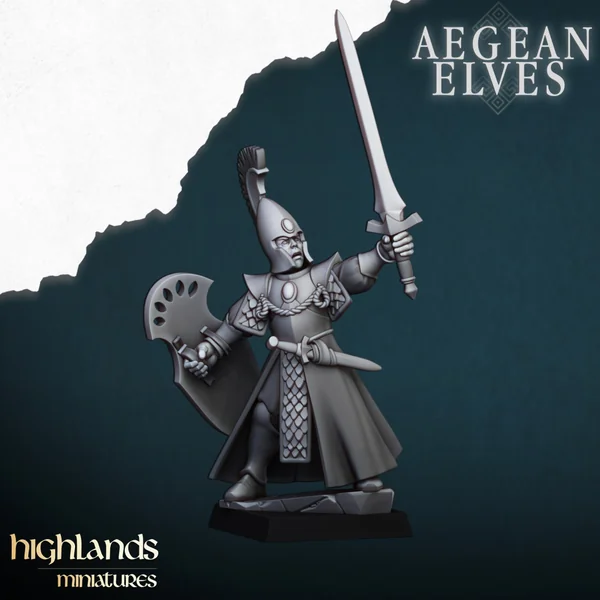 Highlands Miniatures - Aegean Elves - Elves Spearmen with EMC