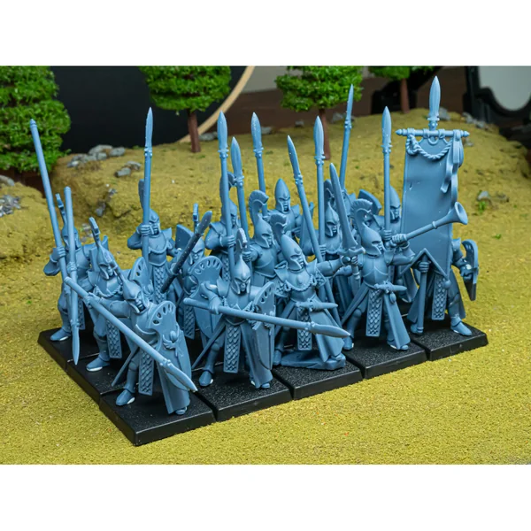 Highlands Miniatures - Aegean Elves - Elves Spearmen with EMC