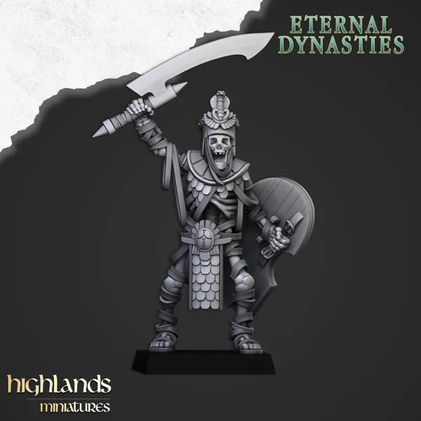 Highlands Miniatures - Eternal Dynasties - Ancient Guard with Halebardes & EMC