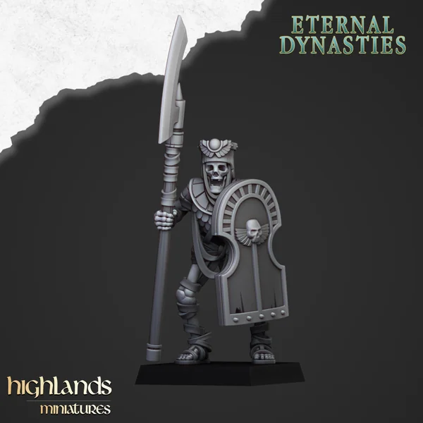Highlands Miniatures - Eternal Dynasties - Ancient Guard with Halebardes & EMC