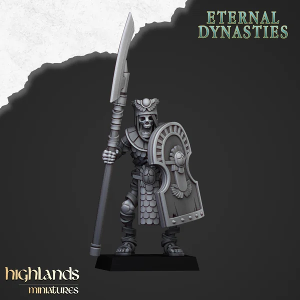 Highlands Miniatures - Eternal Dynasties - Ancient Guard with Halebardes & EMC
