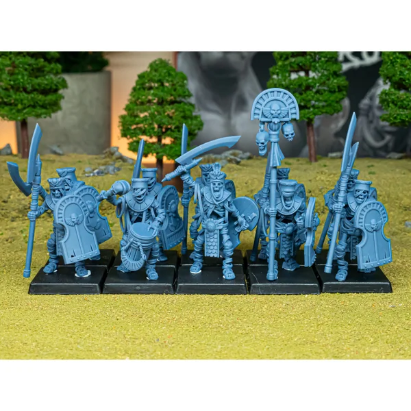 Highlands Miniatures - Eternal Dynasties - Ancient Guard with Halebardes & EMC