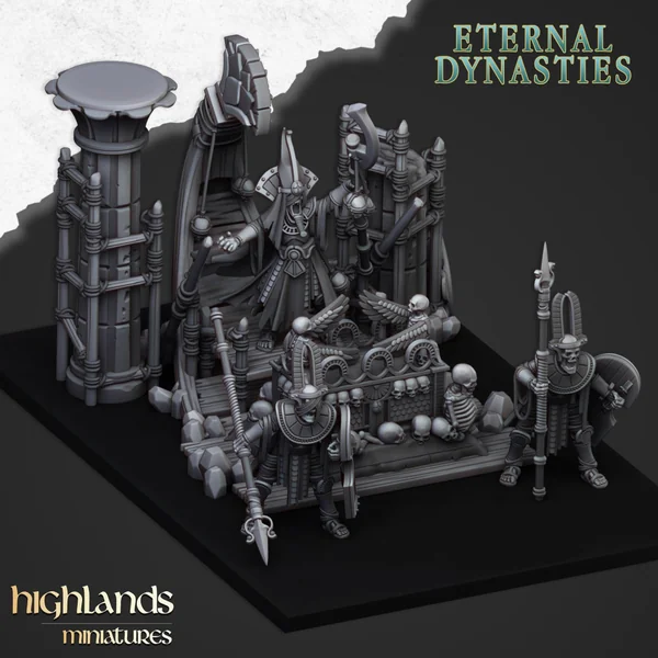 Highlands Miniatures - Eternal Dynasties - Pharaoh Funeral Ship
