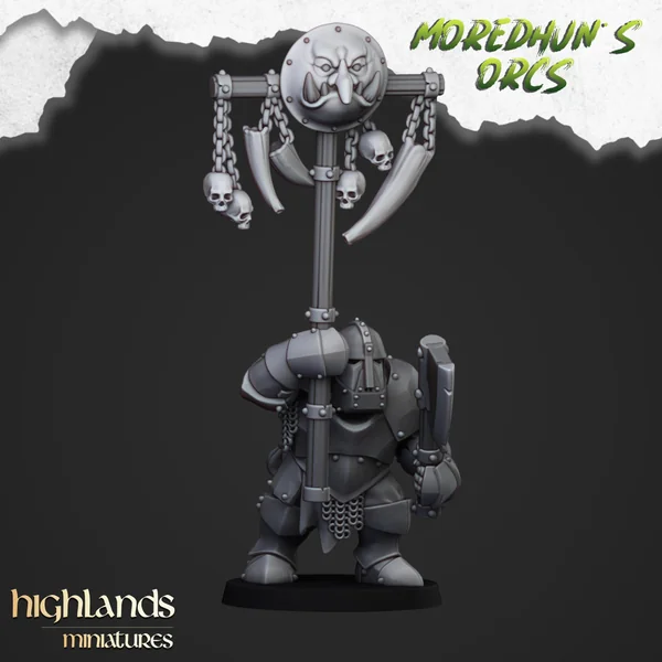 Highlands Miniatures - Moredhun's Orcs - Armoured Orcs With EMC