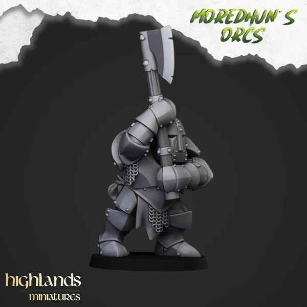 Highlands Miniatures - Moredhun's Orcs - Armoured Orcs With EMC