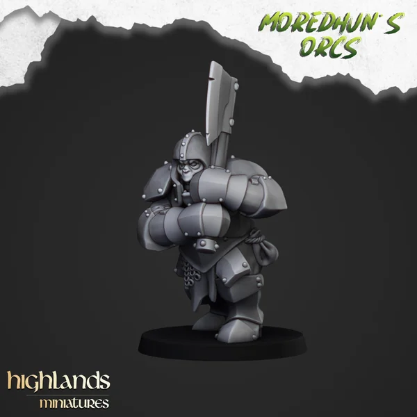 Highlands Miniatures - Moredhun's Orcs - Armoured Orcs With EMC