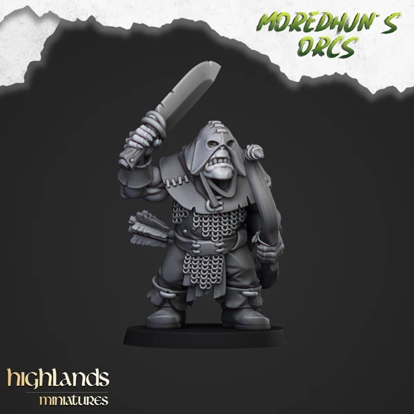 Highlands Miniatures - Moredhun's Orcs - Orc Archers With EMC