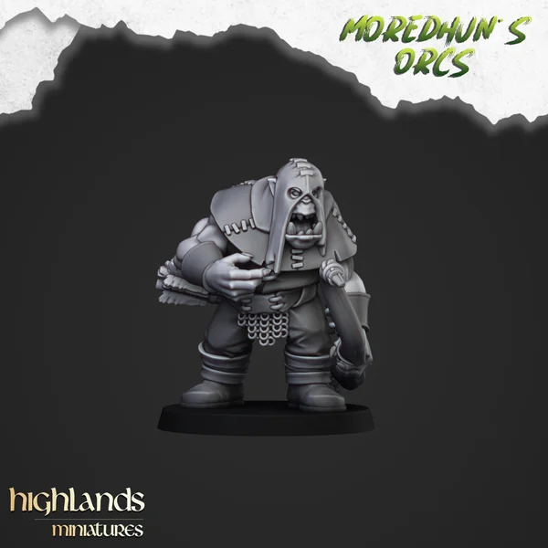 Highlands Miniatures - Moredhun's Orcs - Orc Archers With EMC