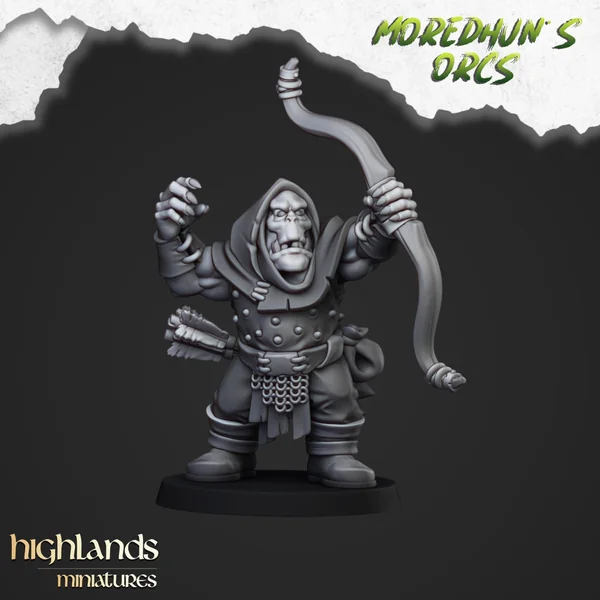 Highlands Miniatures - Moredhun's Orcs - Orc Archers With EMC