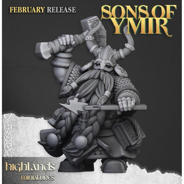 Highlands Miniatures - Sons Of Ymir - Ancient Dwarf Forge and Great Dwarf Runemaster