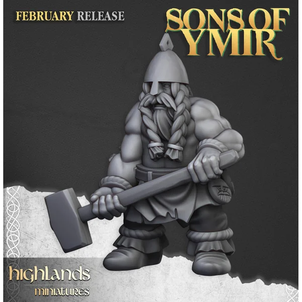 Highlands Miniatures - Sons Of Ymir - Ancient Dwarf Forge and Great Dwarf Runemaster