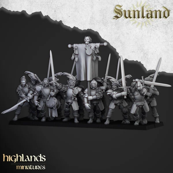 Highlands Miniatures - Sunland - Landsknechts with EMC