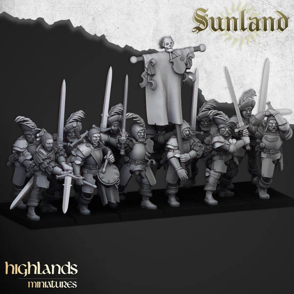 Highlands Miniatures - Sunland - Landsknechts with EMC