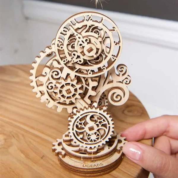 Horloge Steampunk - Puzzle 3D mécanique en bois