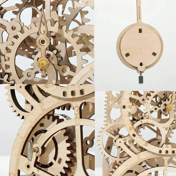 Horloge à Pendule - Puzzle 3D Mécanique en bois Rokr