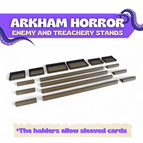 Horreur à Arkham : Le Jeu de Cartes - 16 supports pour cartes Ennemi & Traîtrise