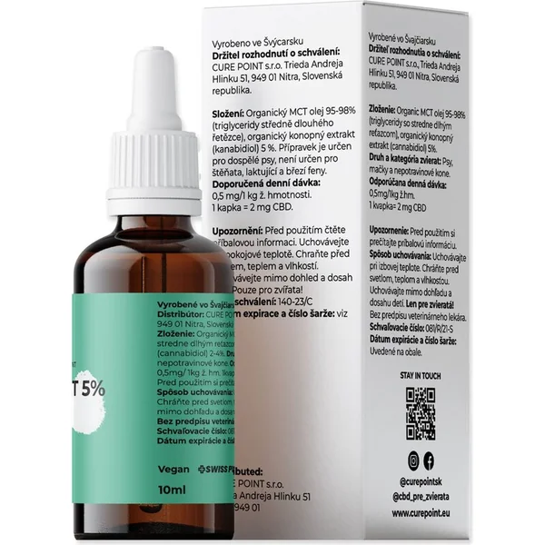 Huile CBD 5% sans arôme 10ml