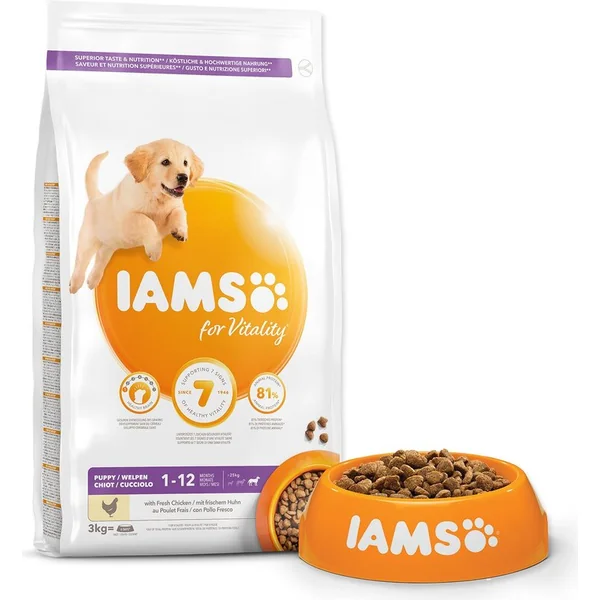 IAMS Chien Chiot Grande Taille Poulet 3kg